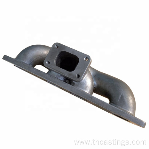 Sand cast automobile exhaust manifold